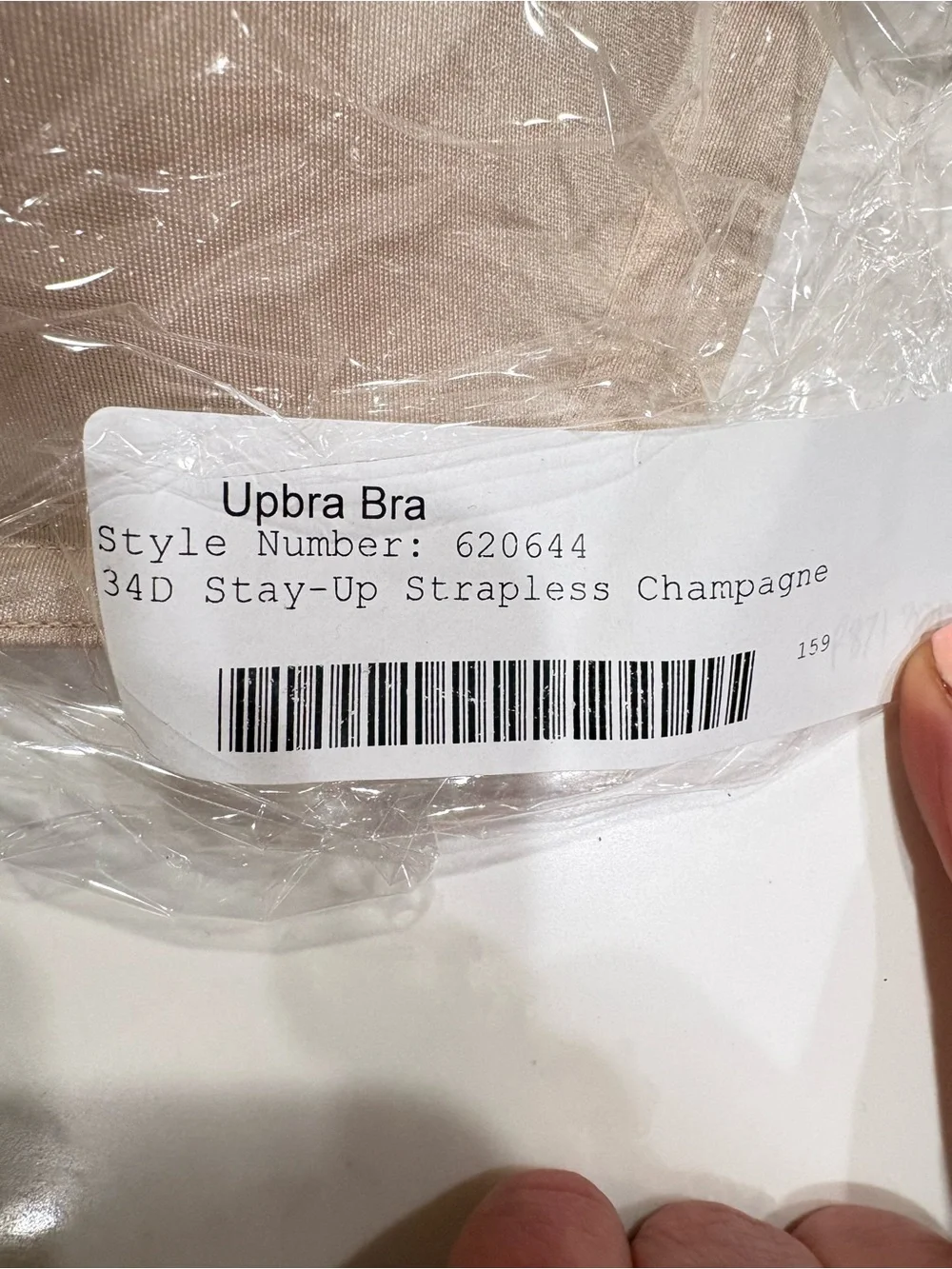 UpBra Nude Strapless Convertible Push-Up Bra